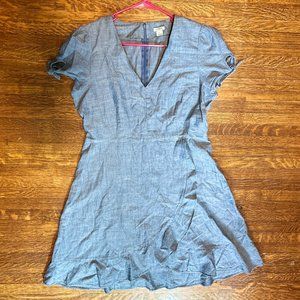 SUPER CUTE! J. Crew K V-neck Dress w/ Ruffles & Shoulder Ties